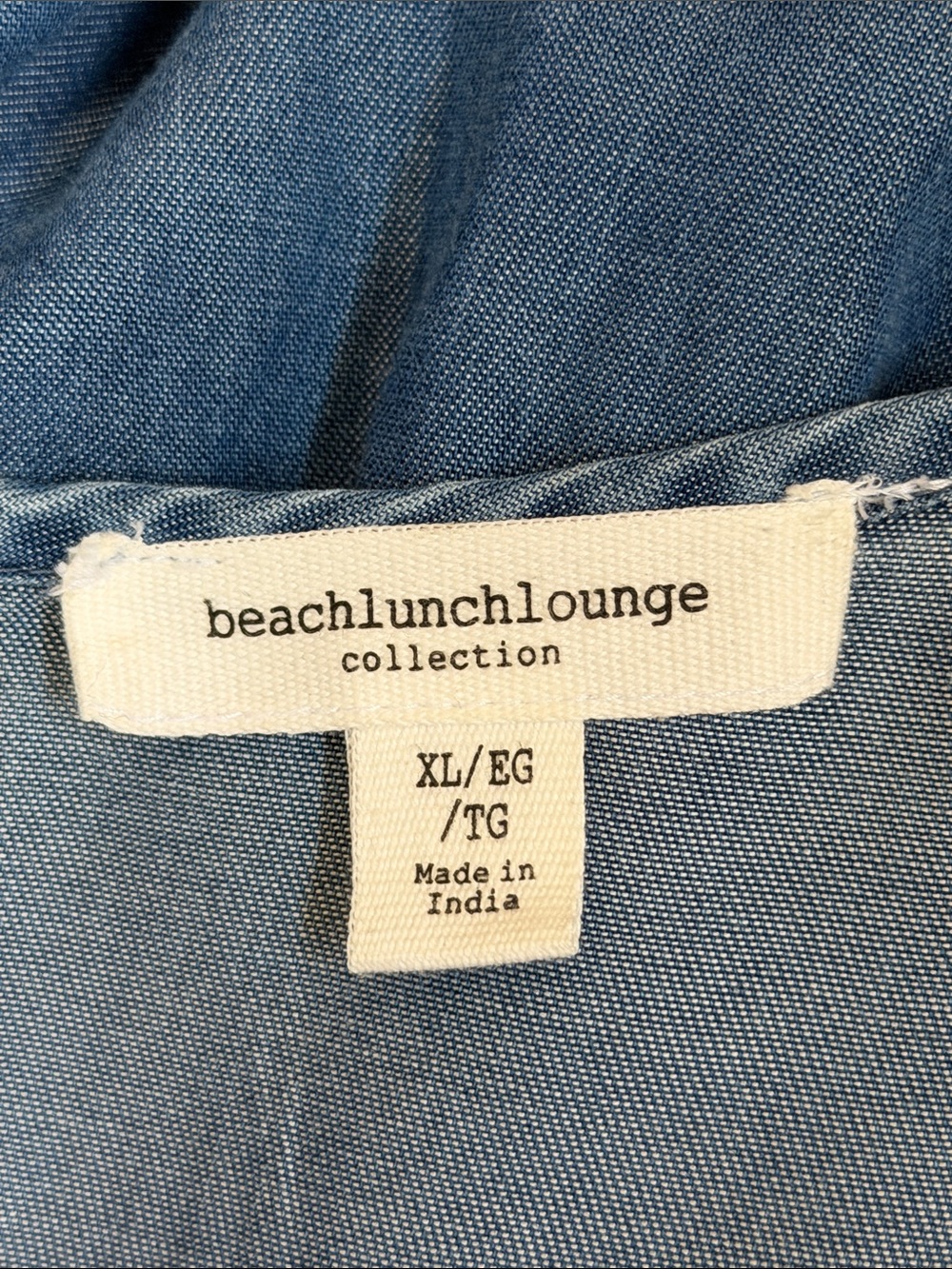 NWT Beach Lunch Lounge Dress Chambray Look and Feel 100% lyocell, Nice and Light - Picture 2 of 7